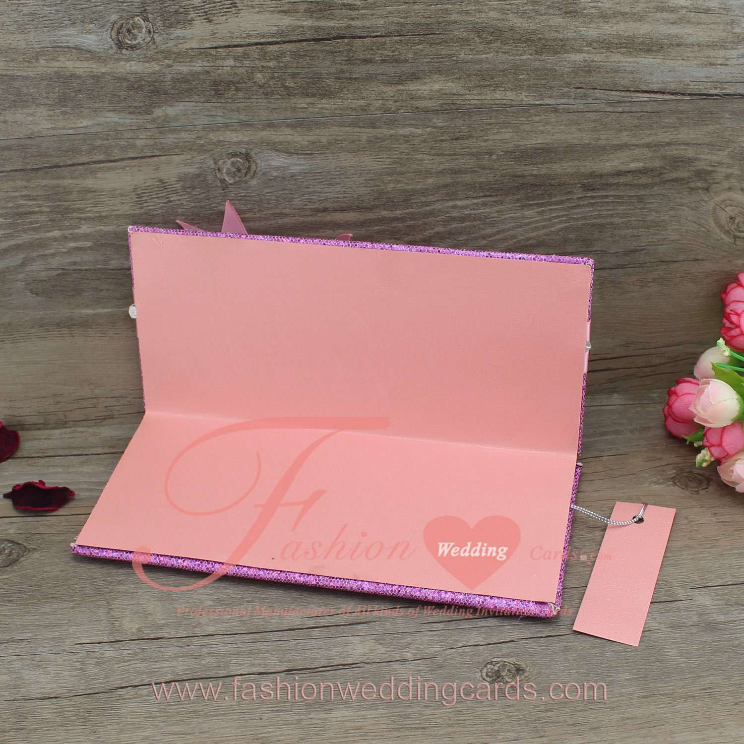Luxurious Custom Light Purple Wedding Invitation Card Design